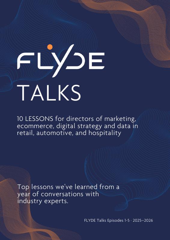 Cover of the FLYDE Talks · 10 lessons document (Episodes 1–5)