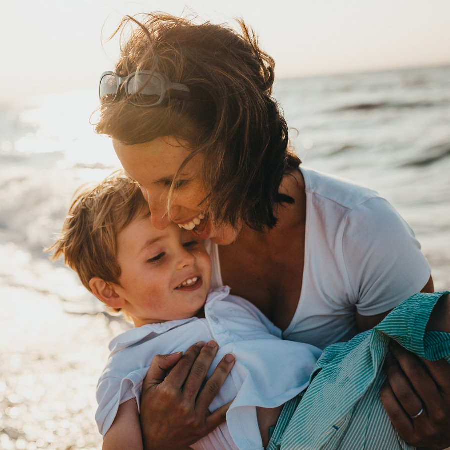 mother and son