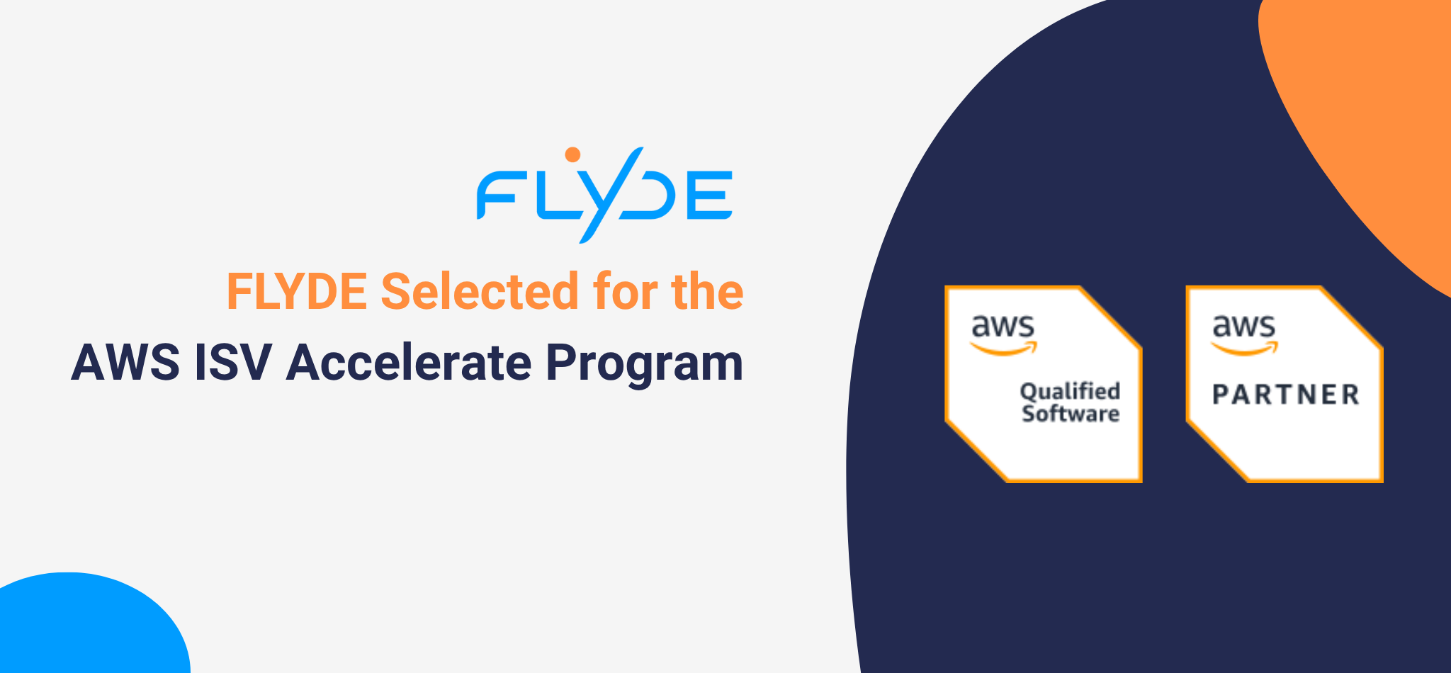 FLYDE selected for the AWS ISV Accelerate Program