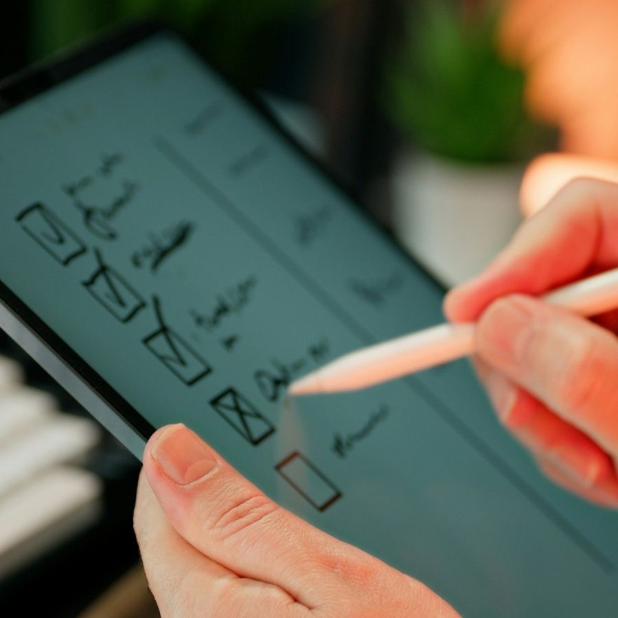 Imagen de una checklist digital