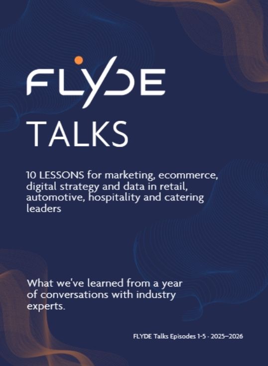 Cover of the FLYDE Talks 10 Lessons Cover— Episodes 1–5, 2025–2026.